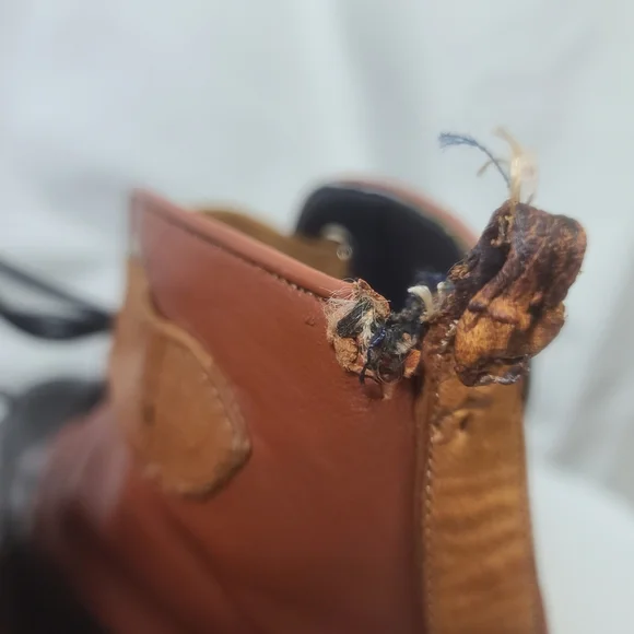 Vivienne Westwood Men's Lace Up Leather Brogue Rain Boots Size 7.5 (40 EU) - Picture 8 of 16